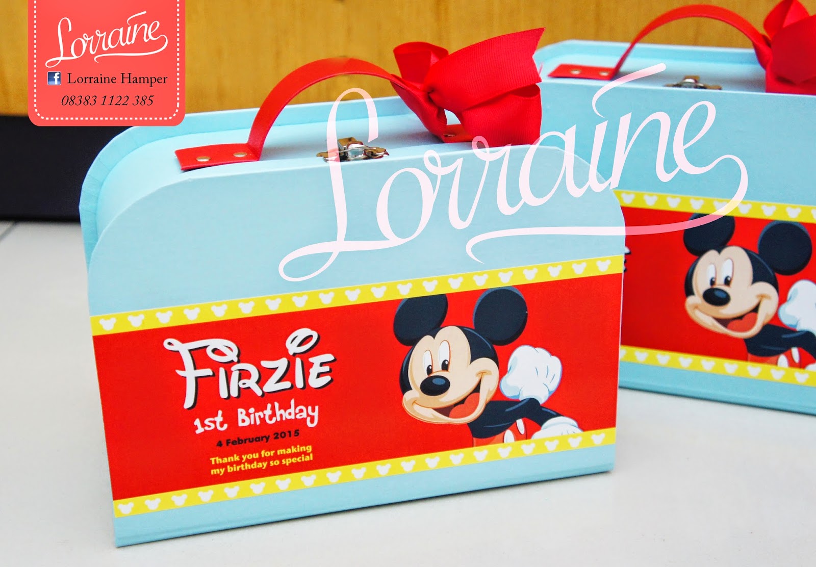 Firzie's Birthday – Mickey Mouse  Lorraine Souvenir & Hamper